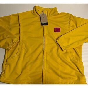 New Nike Women Dri-Fit Vivid Sulfur Yellow Retro Fly Zip Basketball Jacket XXL